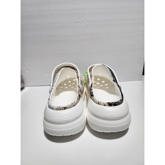 Crocs Classic Crush Bandana Clog Paisley White Men Unisex Slip On 208119-2ZM s10 main image 9